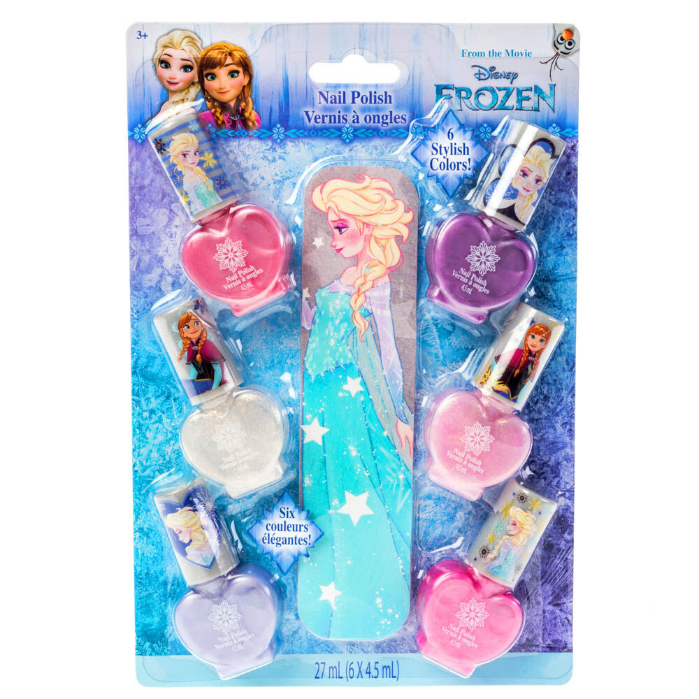 Taste Beauty Disney Frozen Scented Nail Polish Set of 6 Non Toxic Mini  Polishes | eBay